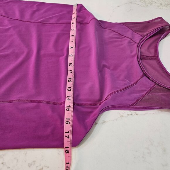 Lululemon Sculpt Tank Top Sz Medium Purple Sleeveless Athletic With Mesh Back - Picture 6 of 6